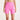 Harmony High Rise Short 6" Women's Pink Satin
